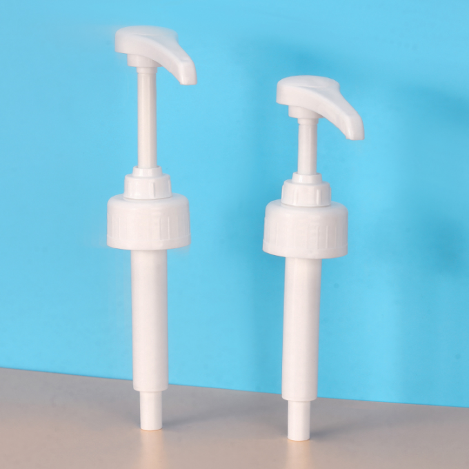 Food Grade 10cc Syrup Bottle Pump , Coffee Flavored Syrup Pumps 38/410 38/400