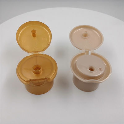 Various Volume Cosmetic 28mm Plastic Bottle Flip Top Cap Round Shape