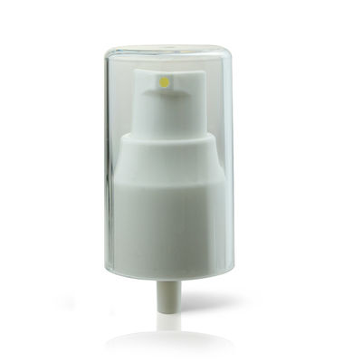 White Color 18/410 Airless Pumps For Cosmetics 1.5cc/T Dosage