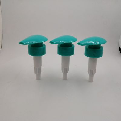 Non Spilling 33mm Lotion Bottle Pump , Green Soap Pump  For Home Care Products