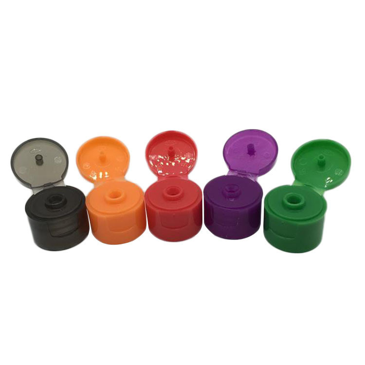 SGS 24mm Cylinder Bottle Flip Top Cap , 24 410 Flip Top Cap For Water