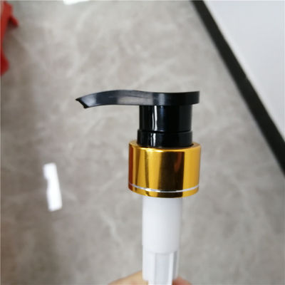 SGS Certificate 28mm Shower Dispenser Pump With Gold Closure