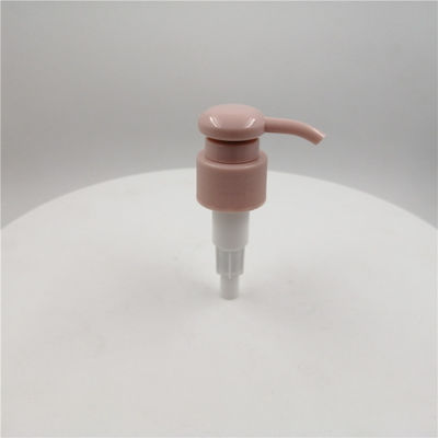 Pink Color BPA Free Portable 24mm Lotion Pump Ribbed Closure