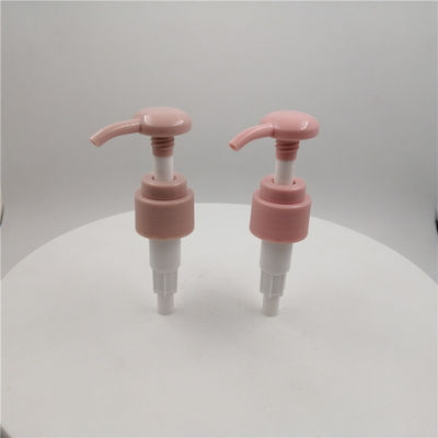 Pink Color BPA Free Portable 24mm Lotion Pump Ribbed Closure