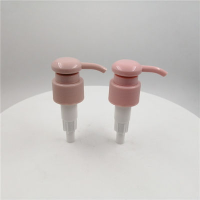Pink Color BPA Free Portable 24mm Lotion Pump Ribbed Closure