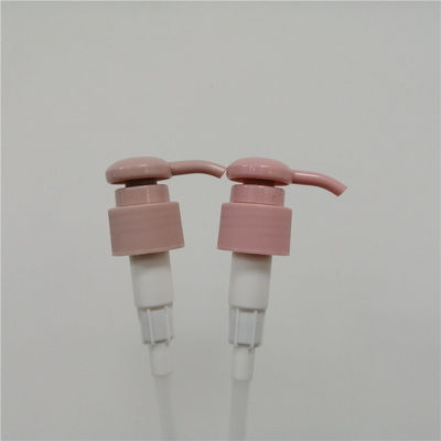 Pink Color BPA Free Portable 24mm Lotion Pump Ribbed Closure