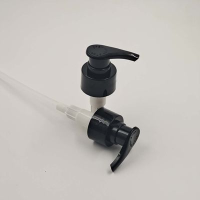 Black And White Screw Plastic 28/410mm Lotion Bottle Pump 2cc Dosage