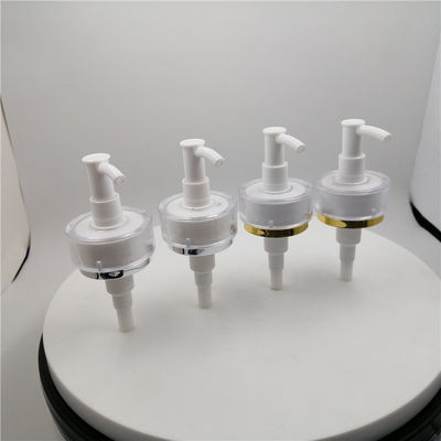 Cosmetic 33/410 1.5cc Shampoo Dispenser Pump With Gold Around Edge