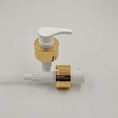 Leak Resistant 28mm 3ml/T Hand Wash Bottle Pump Gold And Silver