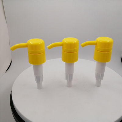 Rust Proof Plastic 28mm Dish Soap Dispenser Pump Yellow Color
