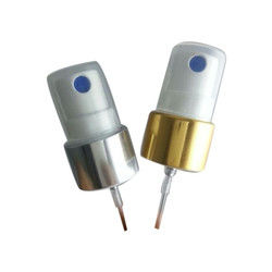18mm 1.4cc/T Perfume Mist Sprayer , Cosmetic Pump Dispenser Gold And Silver Closure