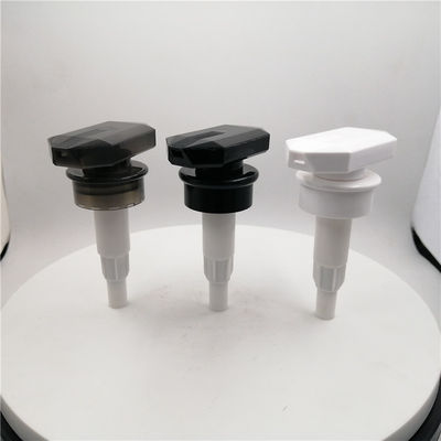 33/410mm SGS Shampoo Dispenser Pump , Shower Dispenser Pump Black And White