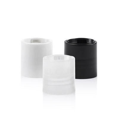 Black And White Non Spill 20/410 Disc Top Cap For Shampoo Bottle