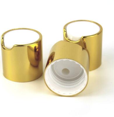 Aluminum SGS Certificate 28mm Disc Top Cap , Disc Top Closure Protective