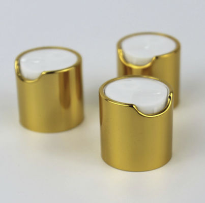 Aluminum SGS Certificate 28mm Disc Top Cap , Disc Top Closure Protective