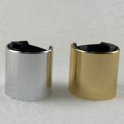 Aluminum SGS Certificate 28mm Disc Top Cap , Disc Top Closure Protective