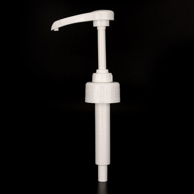 Food Grade 10cc Syrup Bottle Pump , Coffee Flavored Syrup Pumps 38/410 38/400