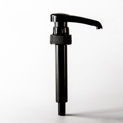 Black 38mm SGS Syrup Bottle Pump , Chocolate Syrup Pump For Container