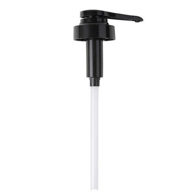 Black Non Spill 38mm Plastic Gallon Pumps , Syrup Pump 750ml Kitchen Use