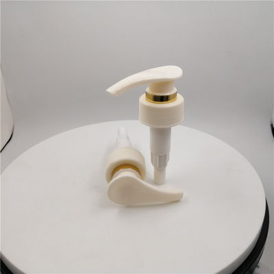 1.5cc Screw Lock Plastic Bottle Pump , 28mm Pump Cap With Ribbed Closure