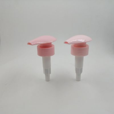 Pink SGS Approval Lotion Bottle Pump , Sanitizer Dispenser Pump For Household