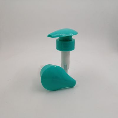 Non Spilling 33mm Lotion Bottle Pump , Green Soap Pump  For Home Care Products