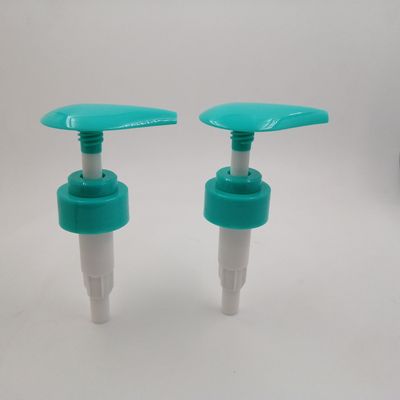 Non Spilling 33mm Lotion Bottle Pump , Green Soap Pump  For Home Care Products