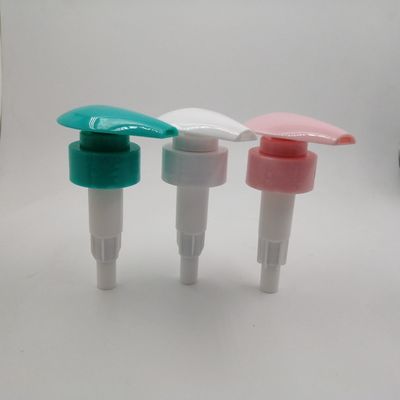 Non Spilling 33mm Lotion Bottle Pump , Green Soap Pump  For Home Care Products