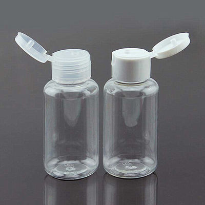 Cosmetic Pet Plastic 30ml Flip Top Cap Bottle , 24mm Flip Top Cap Portable