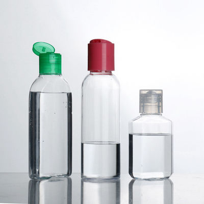 Cosmetic Pet Plastic 30ml Flip Top Cap Bottle , 24mm Flip Top Cap Portable