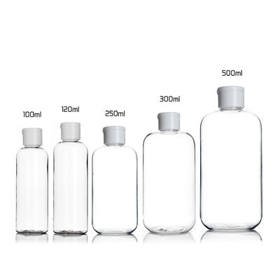 Cosmetic Pet Plastic 30ml Flip Top Cap Bottle , 24mm Flip Top Cap Portable