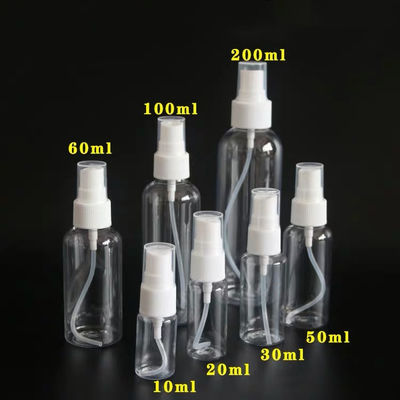 Refillable Clear Plastic Spray Pump Bottle , 50ml Pump Spray Bottle For Skincare Water