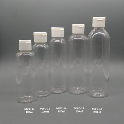 30ml 60ml 100ml Flip Top Plastic Bottles , PET Plastic Bottle For Skin Care Products