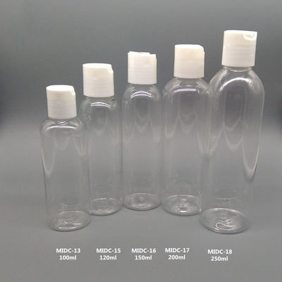 30ml 60ml 100ml Flip Top Plastic Bottles , PET Plastic Bottle For Skin Care Products