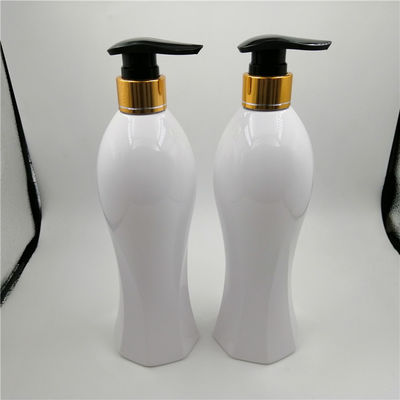 Non spill 33/410 Plastic Dispenser Bottles With Pump , 500ml White Pump Bottle