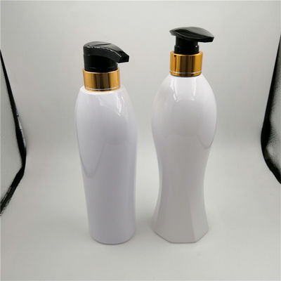 Non spill 33/410 Plastic Dispenser Bottles With Pump , 500ml White Pump Bottle