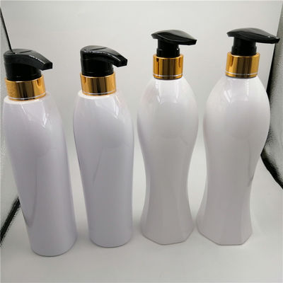 Non spill 33/410 Plastic Dispenser Bottles With Pump , 500ml White Pump Bottle