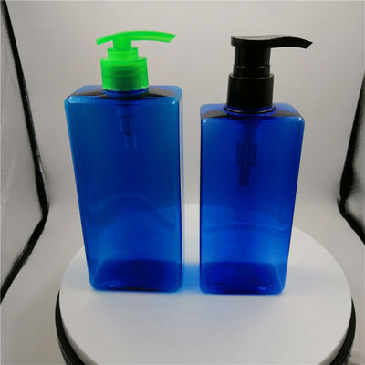 Blue SGS 28/410 Plastic Dispenser Bottles With Pump For Bathroom