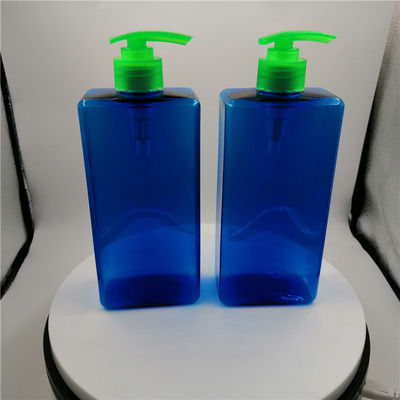 Blue SGS 28/410 Plastic Dispenser Bottles With Pump For Bathroom