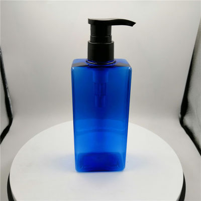 Blue SGS 28/410 Plastic Dispenser Bottles With Pump For Bathroom