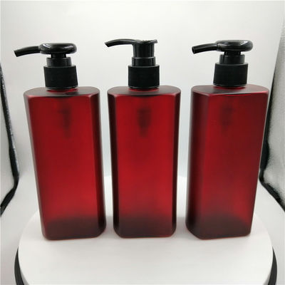 Recyclable Non Refillable 33/410 16 Oz Plastic Pump Bottles Red Color