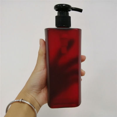 Recyclable Non Refillable 33/410 16 Oz Plastic Pump Bottles Red Color