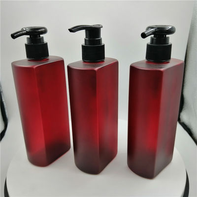 Recyclable Non Refillable 33/410 16 Oz Plastic Pump Bottles Red Color