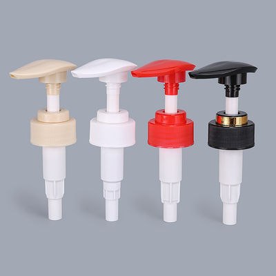 Colorful 3.5cc Screw Lock Plastic Bottle Pump With Ribbed Closure