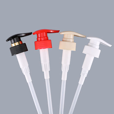 Colorful 3.5cc Screw Lock Plastic Bottle Pump With Ribbed Closure