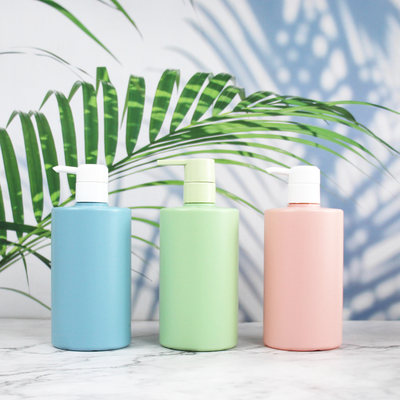 500ml  HDPE cosmetic bottle hand wash Body Milk bottle empty plastic bottles for shampoo and conditioner