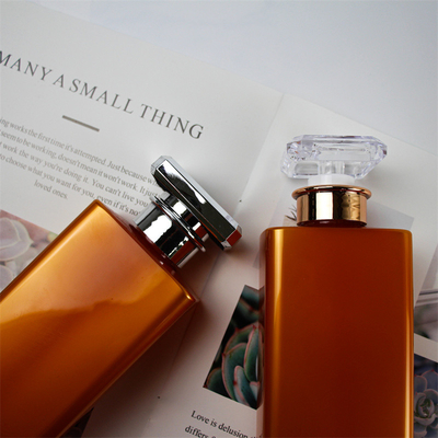 Orange 800ml Square Shampoo Bottle Offset Printing